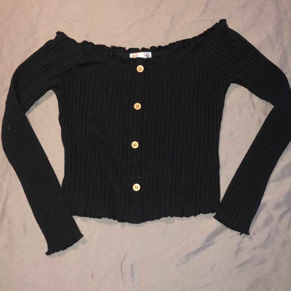 Off the shoulder crop top